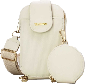 Pochette téléphone  Avec porte monnaie blanc