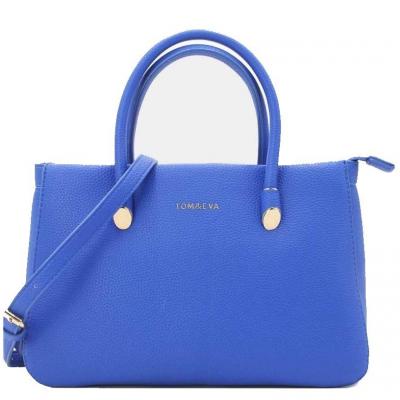 Sac a main epure effet graine 23b 5844 bleu